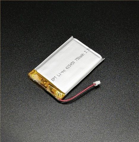 3.7V 750mAh ETC聚合物鋰電池